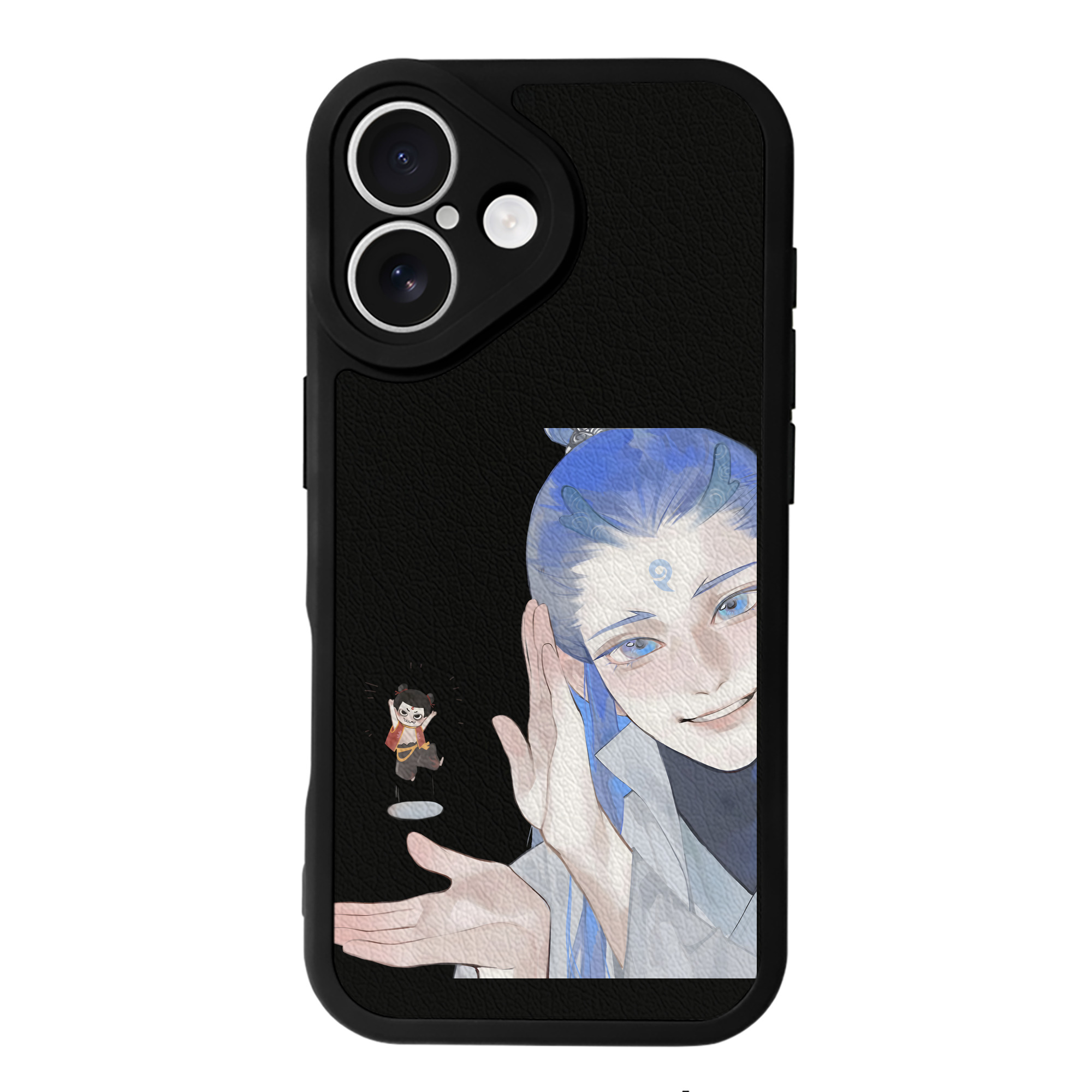 （画像用） Ne Zha 2 ナタ 魔童の大暴れ 【iPhone 16シリーズ対応】シリコンスマホケース（レザー調） 材質：シリコン